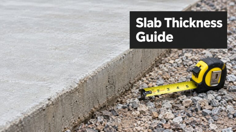 How Thick Should a Concrete Slab Be: A Homeowner's Guide 1 how thick should a concrete slab be concrete measurement